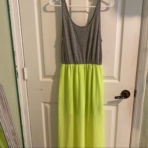 Grey and neon dress